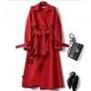 Trench Coat Women In the Long Section of the Spring and Fall New Korean Version of the Large Size Coat Over the Knee Jacket