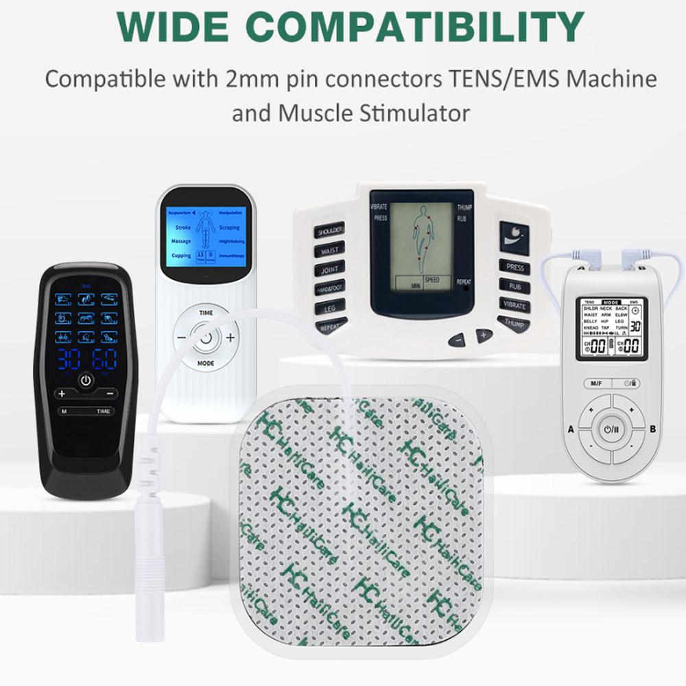 50PCS Electrode Pads Gel For Tens Acupuncture Physiotherapy Machine Slimming Ems Muscle Stimulator Massager Sticker 5x5cm