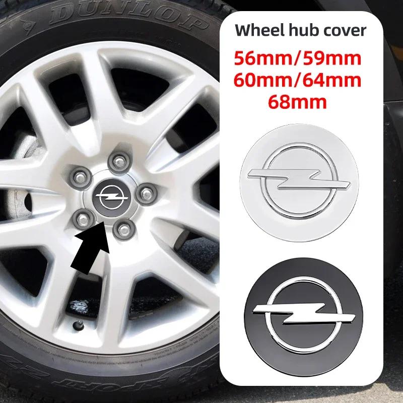 4pcs 56mm 59mm 60mm 64mm 68mm Car Wheel Center Hub Cap Rim Cover Emblem For Opel Corsa C D E F A B Gsi 1.6T OPC Line Turbo Cors afw555