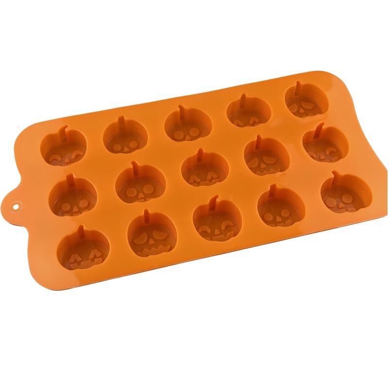 2 шт. Силиконовая форма для Хэллоуина в виде тыквы, форма для шоколада, печенья, конфет с привидениями, инструменты для выпечки своими руками для вечеринки на Хэллоуин, украшение для торта