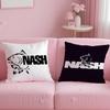 Логотип Nash Fishing Наволочка Мягкая Плюшевая Ткань Двусторонний Печатный Чехол на Подушку Теплая Зимняя Подушка для Дивана
