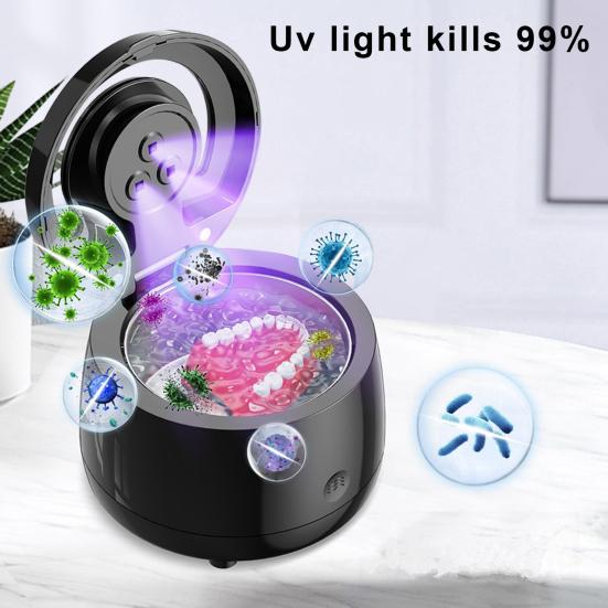 Машина для чистки зубных протезов Ультразвуковой фиксатор с большой вибрационной способностью 43000 Гц Высокочастотный очиститель Plug-Play Каппа