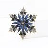 Exquisite And Versatile Alloy Rhinestone Snowflake Brooch, Fashionable Temperament For Women's , Coats, Chest Flower Accessories, Brooch