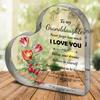 Clear Acrylic Heart Ornament Heart Shaped Acrylic Block Freestanding Transparent Desktop Heart