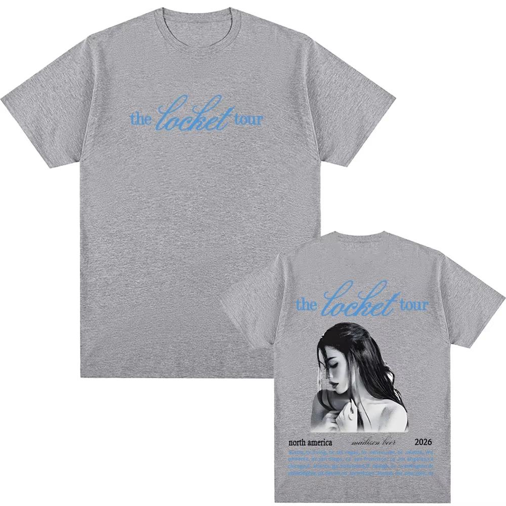 Футболка Madison Beer Locket Tour 2026 Только даты Североамериканского тура Мерч с концерта Madison Beer Хлопок Высококачественная футболка