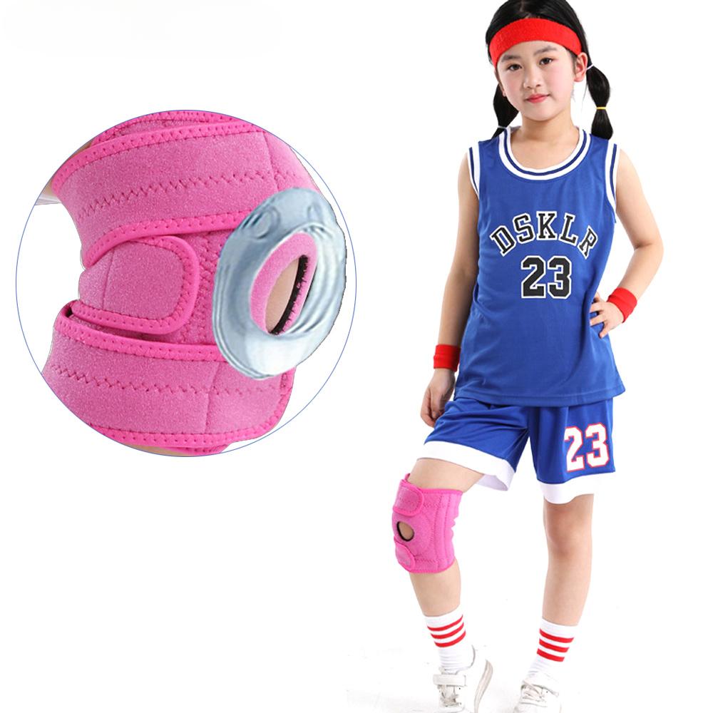 1 шт. детский неопреновый наколенник, открытый стабилизатор коленной чашечки с регулируемыми ремнями, наколенники, поддержка артрита, передней крестообразной связки, снимает боль