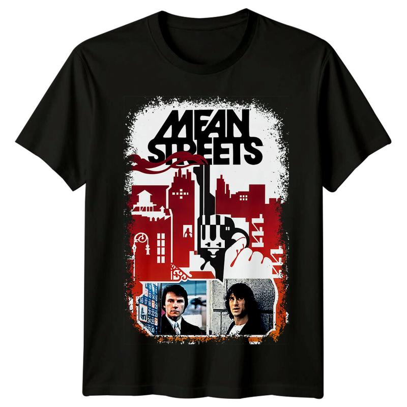 Mean Streets (1973) Movie Poster Inspired Unisex T-Shirt Retro 70s Tee Unisex Graphic Tee