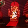 Red Color New Year Red Envelope Pulling Design Folding 3D 3D Red Packet Creative Good Luck Design CNY Red Envelope