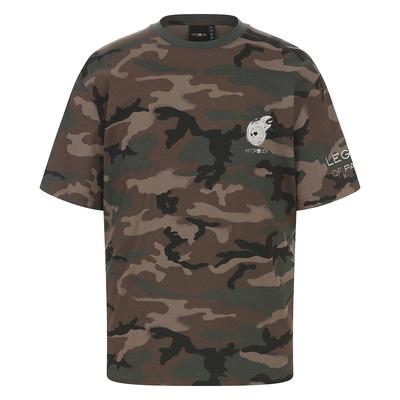 HYDROGEN Короткая футболка с камуфляжным узором Uni Camo