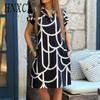 Women's Fashion Summer Spring Short Sleeve V-Neck Casual Dresses