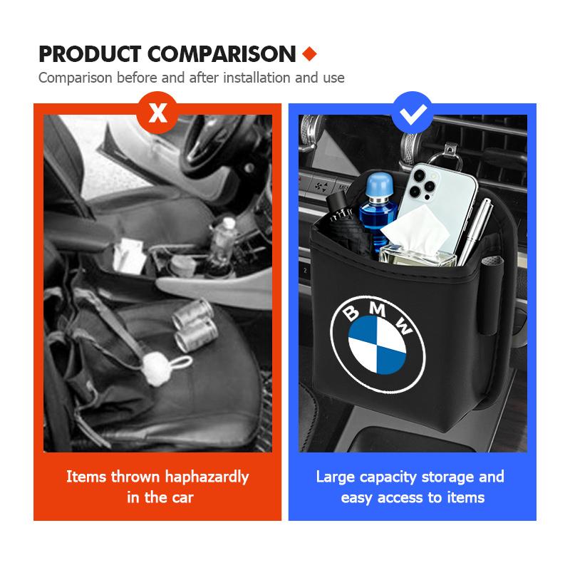 For BMW 5 E39 Car Air Vent Storage Pocket Phone Holder Coin Key Card Organizer For BMW M F10 F20 F30 F40 F15 F25 F26 F31 F49 E62 E83 E84