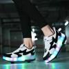 TUINANLE Roller Skates 2 Wheels Shoes Glowing Lighted Led Children Boys Girls Kids Luminous Sports Boots Casual Sneakers