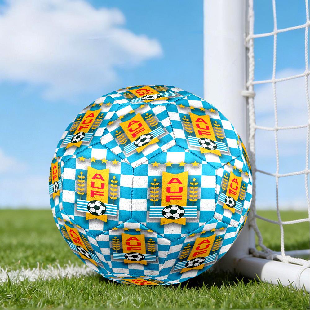 Fc Crest Design Printed Size 5 Soccer Balls, High-Quality, Anti-Slip, Protective Football, A Unique Gift , Birthdays, Christmas Gifts