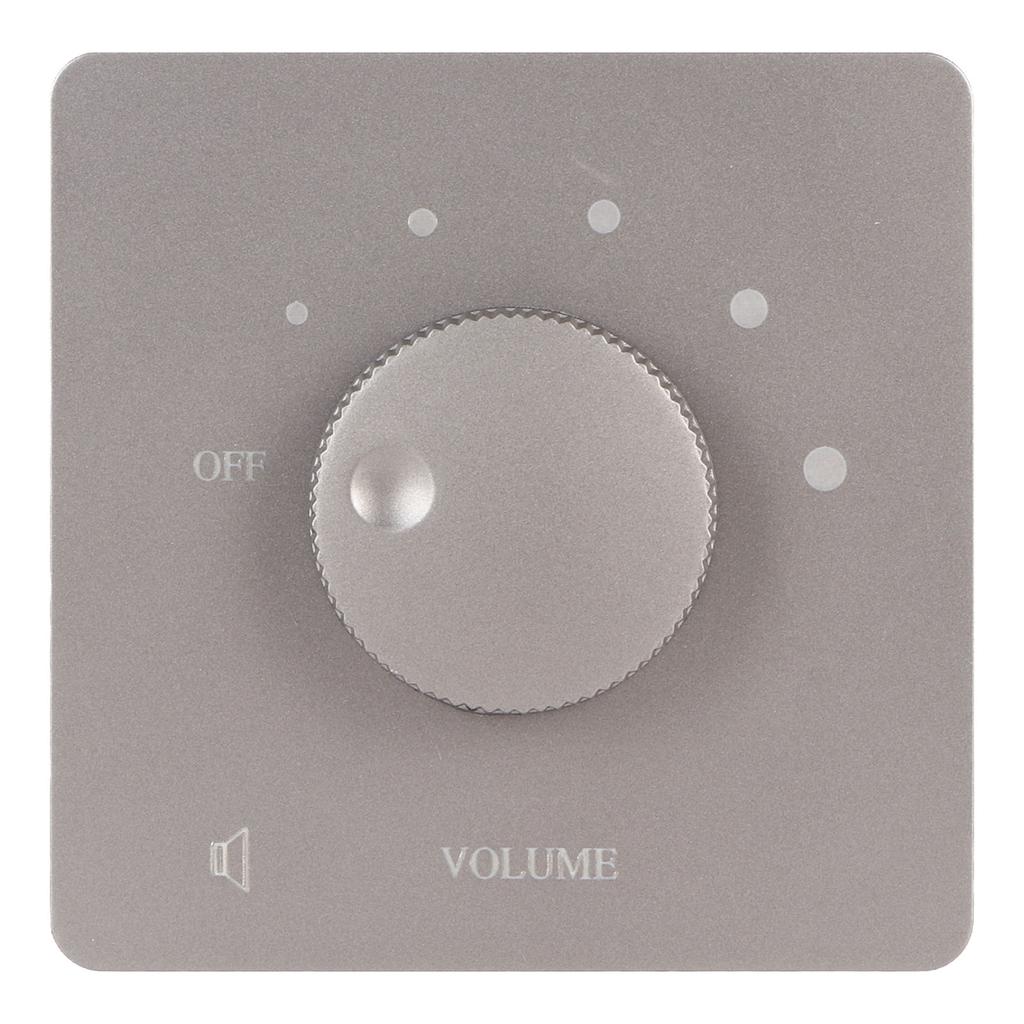 50W Volume Control Professional Safety 5 Gears Tuning Knob Volume Controller for Home Speakers Grey