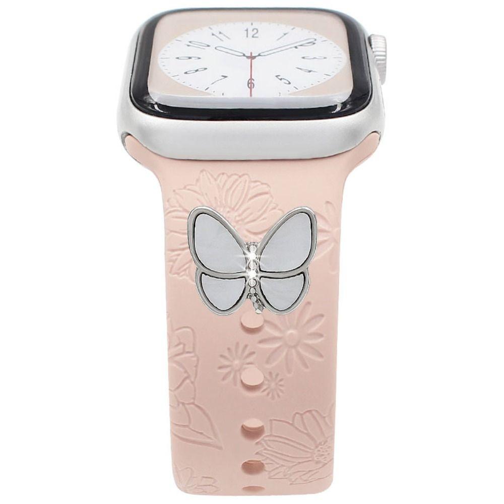 Металлический браслет для часов, украшение, брошь, декоративное кольцо, наручные подвески для аксессуаров для ремешка Iwatch