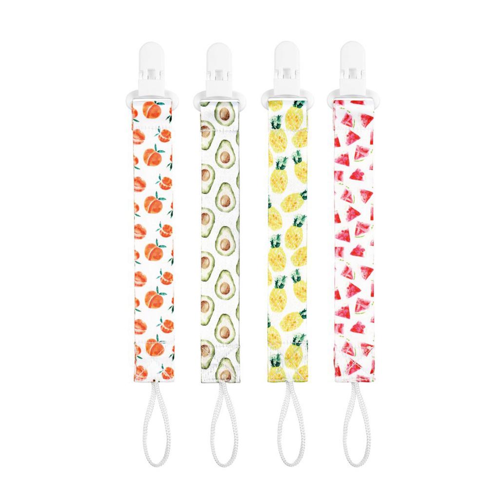 4 шт./упак., зажим для детской соски, держатели для соски, моющиеся, с красивыми узорами для маленьких мальчиков и девочек