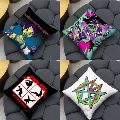 Чехол для подушки MSI MMindless Self Indulgence Квадратный для Декоративной Подушки Кровать Диван Софа Классический Стиль Машинная Стирка