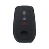 Black Smart Key Cover for Toyota Silicone Scratch Resistant Key Cover Accessories for Land