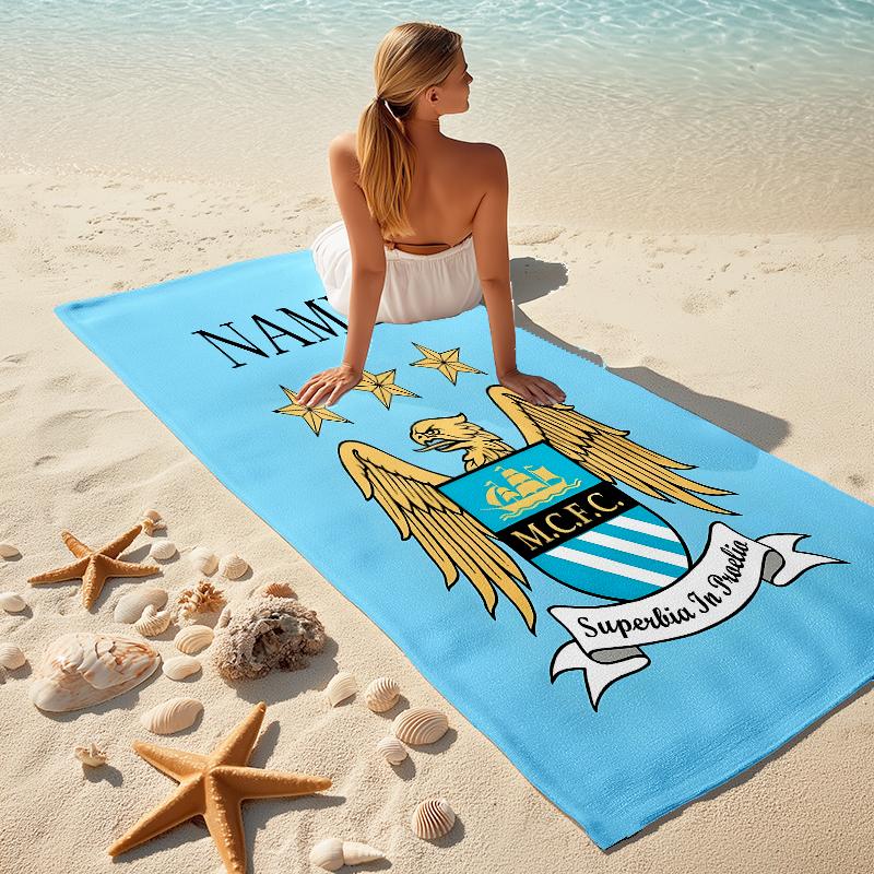 Personalized Juventus Crest Beach Towel Microfiber Beach Towel Thin Absorbent for Beach Swimming Yoga Bath Sports. 0910145