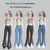 Cute Doll Trousers Elegant Doll Clothes Bell-bottoms Jeans Pants for 1/3 1/4 1/6 30/45/60cm Doll