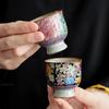 1 шт. Китайская ручная работа Цветы Керамическая чайная чашка Винтажная чашка для чая печи Жу kiln Путешествия Персональная пиала для чая Чашка мастера Домашний чайный набор 30 мл