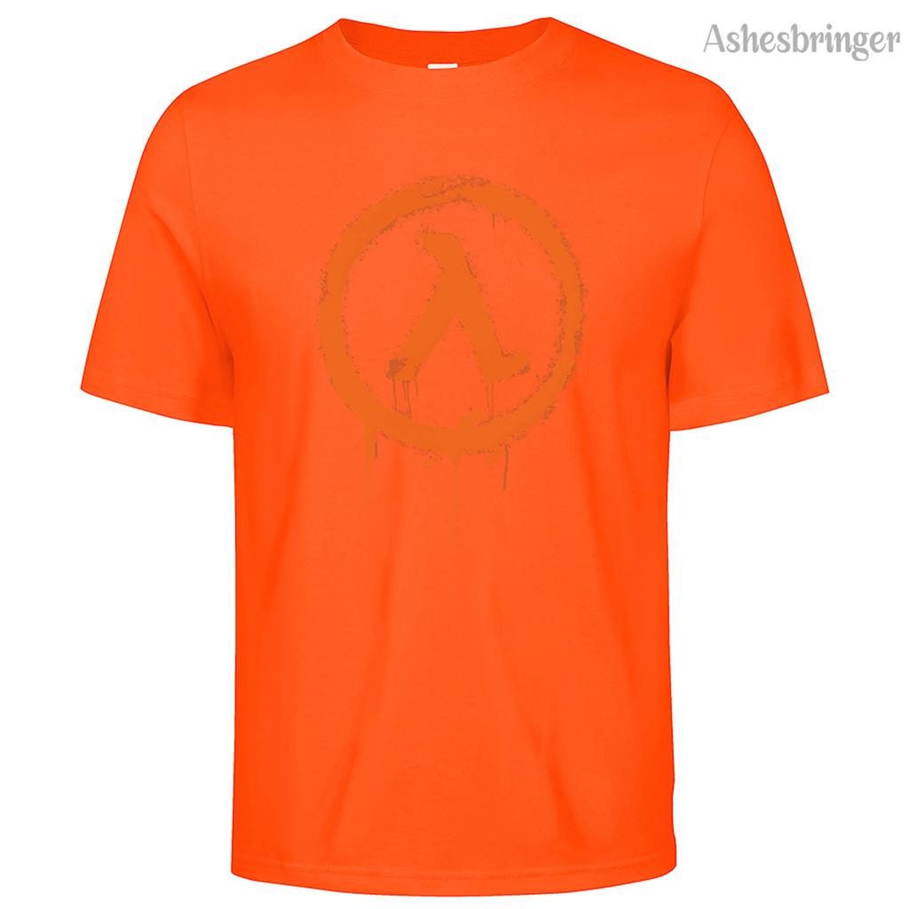 Мужская хлопковая футболка с круглым вырезом и графическим принтом Half Life, уличный повседневный стиль, топы для мужчин и женщин