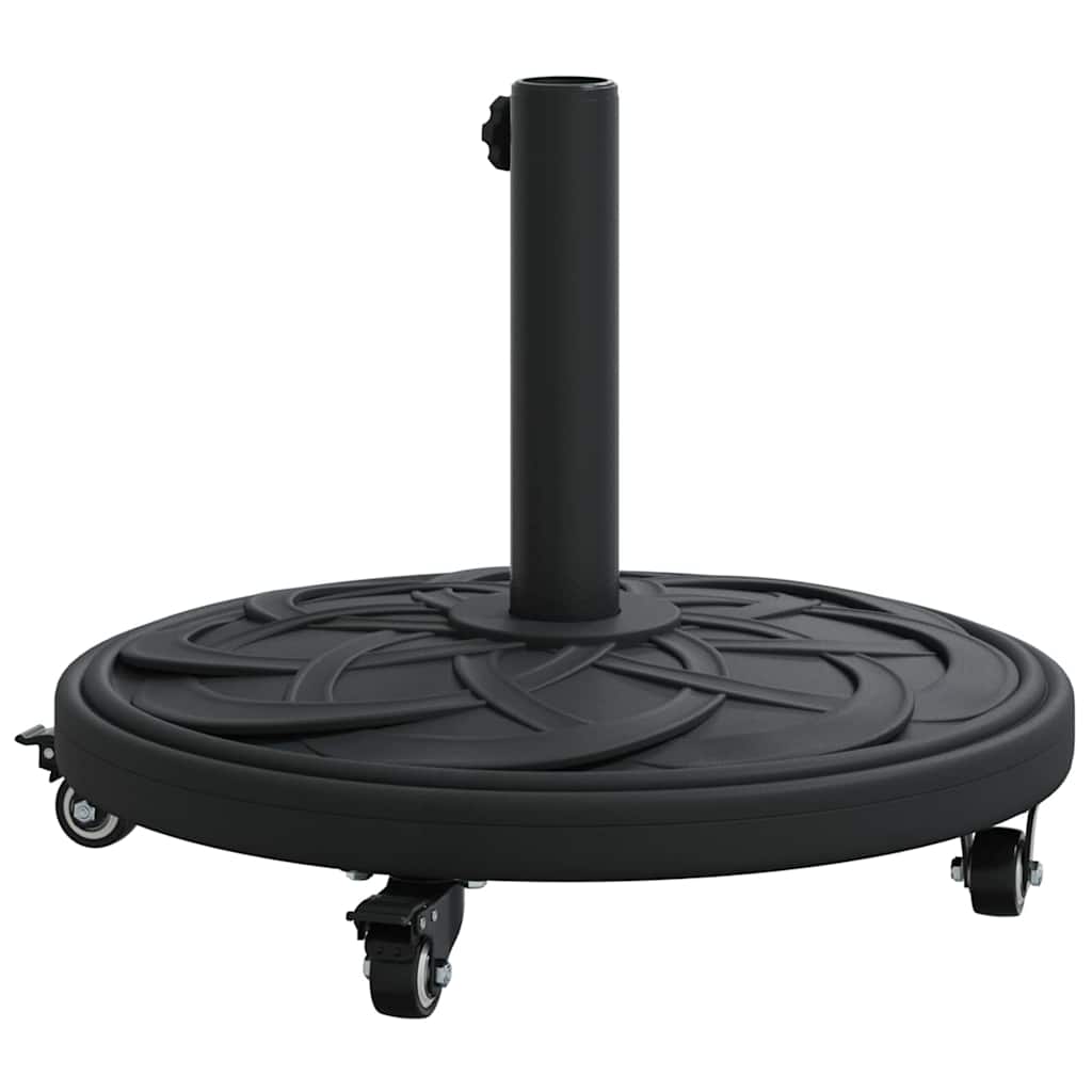 Art Deco Sun Umbrella Base Black Ø 45 x 39.5 cm Iron