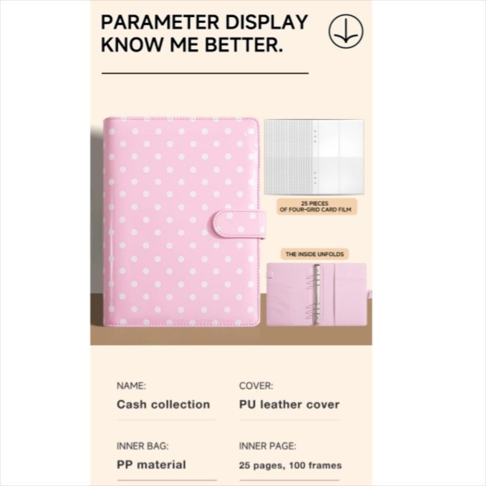 Colorful A5 Soft Budget Binder Planner PU Money Saving Envelope Budget Planner