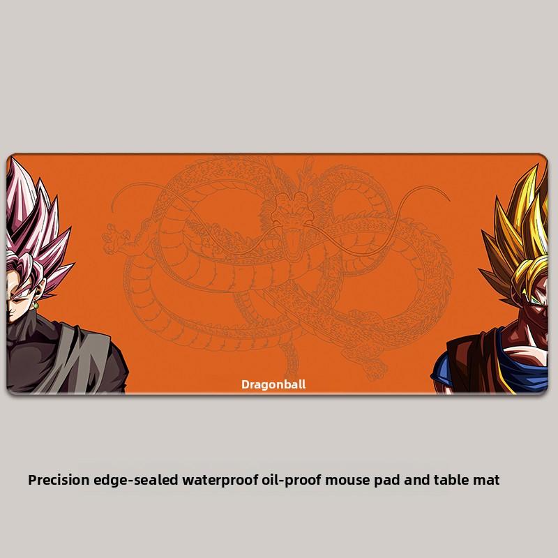 Водонепроницаемый и Нескользящий Кожаный Коврик для Мыши Креативный Мультяшный Dragon Ball Печать Высокой Четкости Увеличенный Сон Гоку Компьютерный Офисный Настольный Коврик Коврик для Ноутбука
