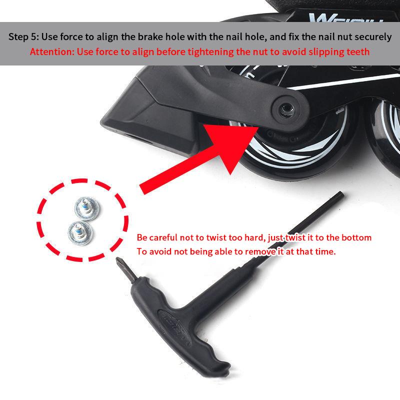 Universal Roller Skate Brake Stopper Replacement Kids Inline Skate Brake Block Safety Pad