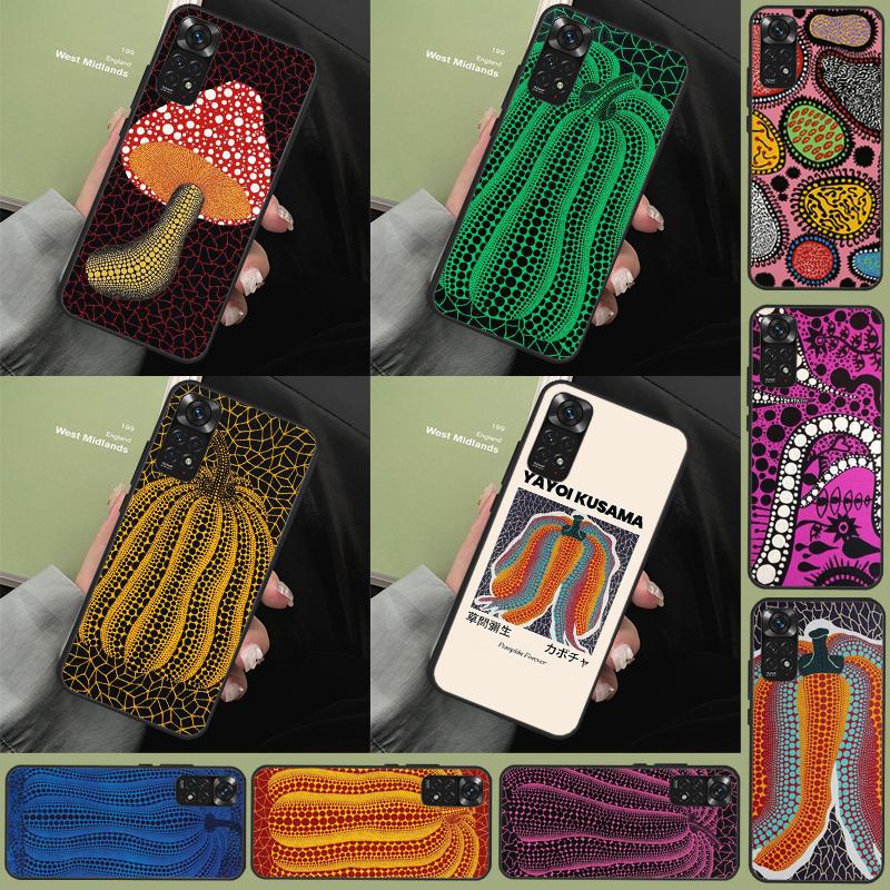 Чехол Yayoi Kusama Тыква Арт Для Xiaomi Redmi Note 13 Pro 14 9 10 11 12 9S 10S 11S 12S Redmi 13C 10C 12C 14C