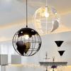 Nordic Modern Minimalist Globe Pendant Light - Black & White for Coffee Shop, Restaurant, Bedroom, Living Room.