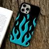 Огненный чехол для iPhone 17,16,15,14,13,12,11 Plus,Pro Max,XS,Цветная посеребренная внутренняя крышка