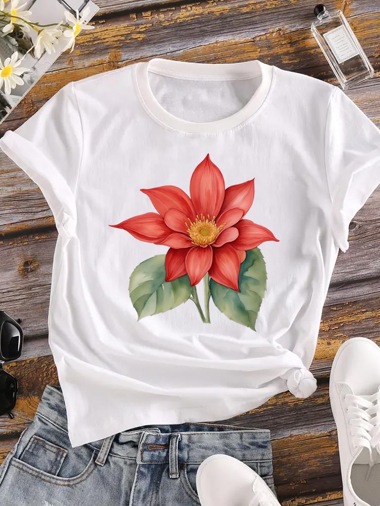 (Asian Size) Clothing T Shirt Fashion Trend Wing Style 90s Ladies Casual Women Tee Top Short Sleeve Print Lady Female Graphic T-shirts