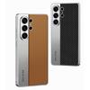Роскошный кожаный чехол с гальваническим покрытием для Samsung Galaxy S26 S25 S24 S23 Ultra, ультратонкий, из мягкого силикона, противоударная задняя крышка