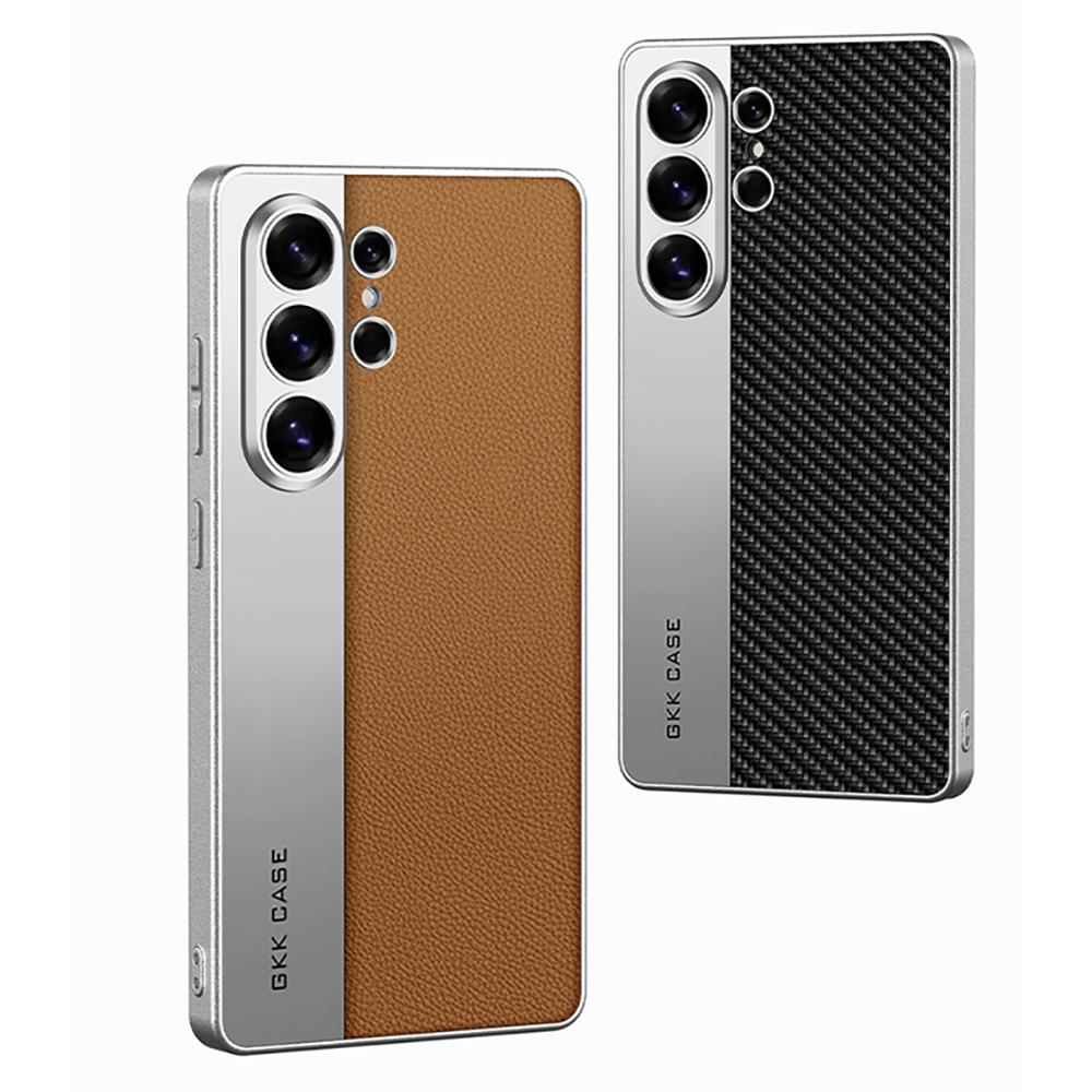 Роскошный кожаный чехол с гальваническим покрытием для Samsung Galaxy S26 S25 S24 S23 Ultra, ультратонкий, из мягкого силикона, противоударная задняя крышка