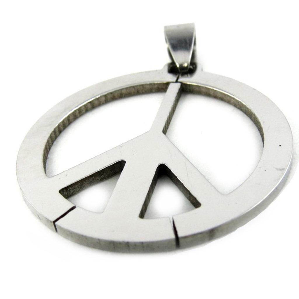 Les Trésors De Lily [M1831] - Steel Pendant 'Peace'