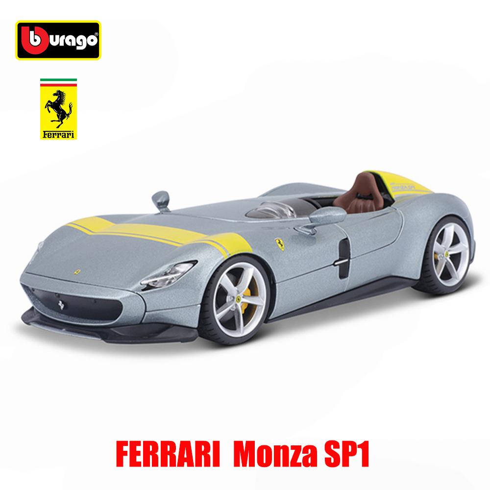 Ббураго 1:24 Ferrari PUROSANGUE 488 458 F12 SP1 Модель автомобиля Металлическая литая модель Детская игрушка Подарок парню Имитация сплава