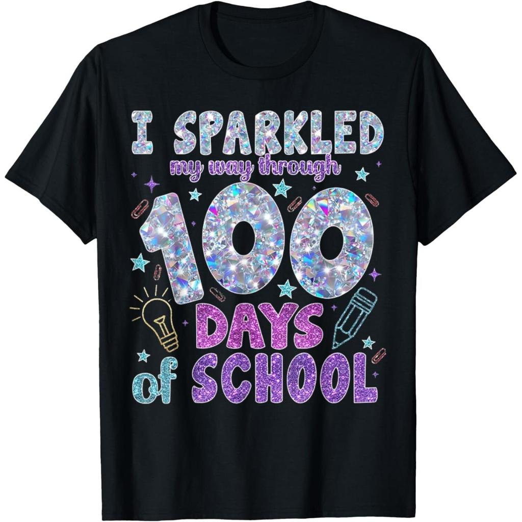 I Sparkled My Way Through 100 Days Of School Funny T Shirt unisex Shirt