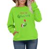 Women's Fashionable Casual Plus-Size Long Sleeve Pullover Printed Sweatshirt