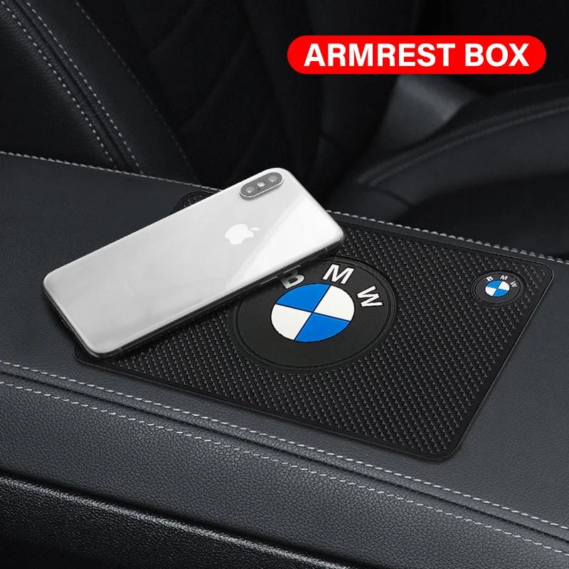 1 шт. Автомобильная эмблема Противоскользящий коврик Держатель для телефона Противоскользящий коврик Автостайлинг Для BMW M Performance M3 M5 M6 F01 F20 F10 F13 F15 F16 F30
