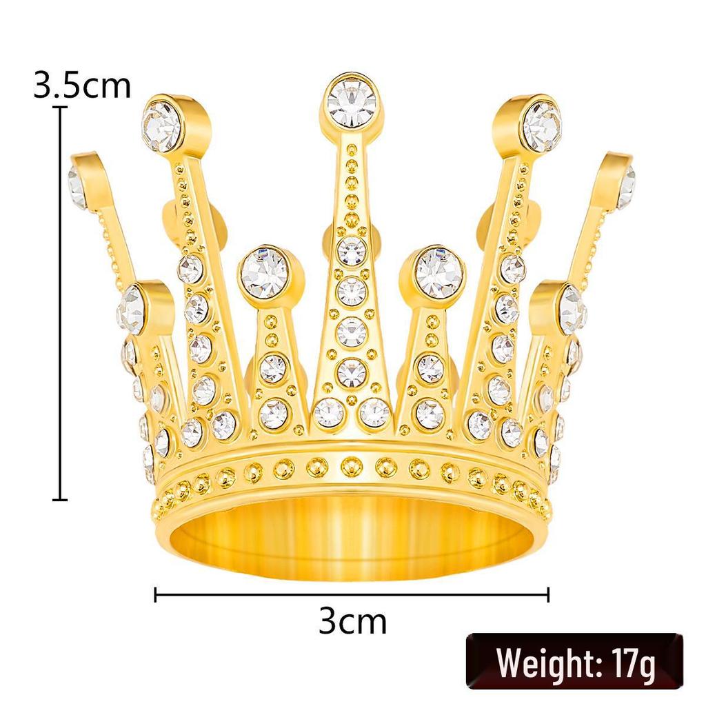 Мини-корона из сплава со стразами для украшения торта на день рождения