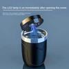 Car Ashtray With LED Light Portable Ashtray With Vacuum Anti Smell No Smell Seat Cup Holder Cigar Auto Sparts Mini Litter Bucket
