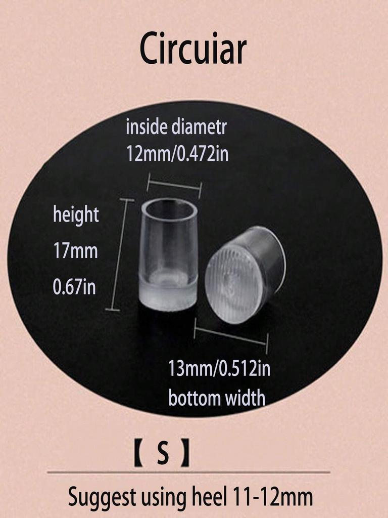 1 пара протекторов для высоких каблуков, сменные набойки для шпилек, тихие полоски против шума, износостойкая накладка для ремонта каблука, защита подошвы