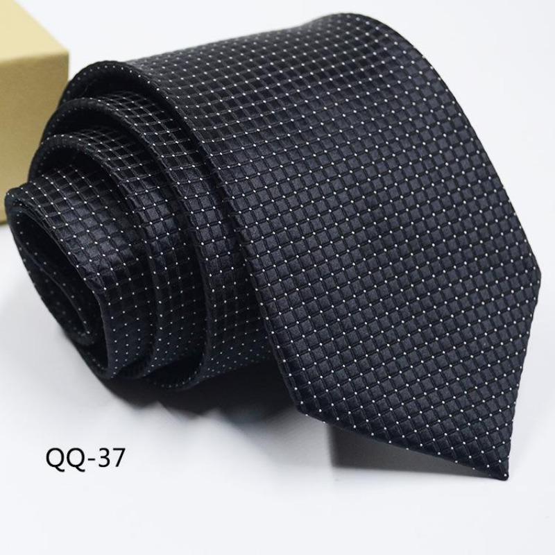 Мужское Платье Деловой Повседневный Профессиональный Жених Свадьба Лучший Муж С Полосатым Жаккардом Изысканный Джентльмен Мужской Премиальный Галстук