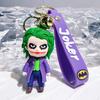 Anime cartoon l Batman Catwoman Joker image doll PVC car keychain cute Halloween series bag pendant ornaments key ring