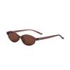 Small Frame Oval Sunglasses For Unisex Lightweight Trendy Sexy Leopard Black Brown Ladies Shades Retro Eyewear Gifts Uv400