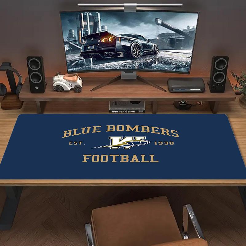 Winnipeg Blue Bombers Color Mouse Pad Large Gaming Table Cushion Non-slip Laptop Tablet Big Mousepad XXL Mat Mini PC Playmat With Lock edge