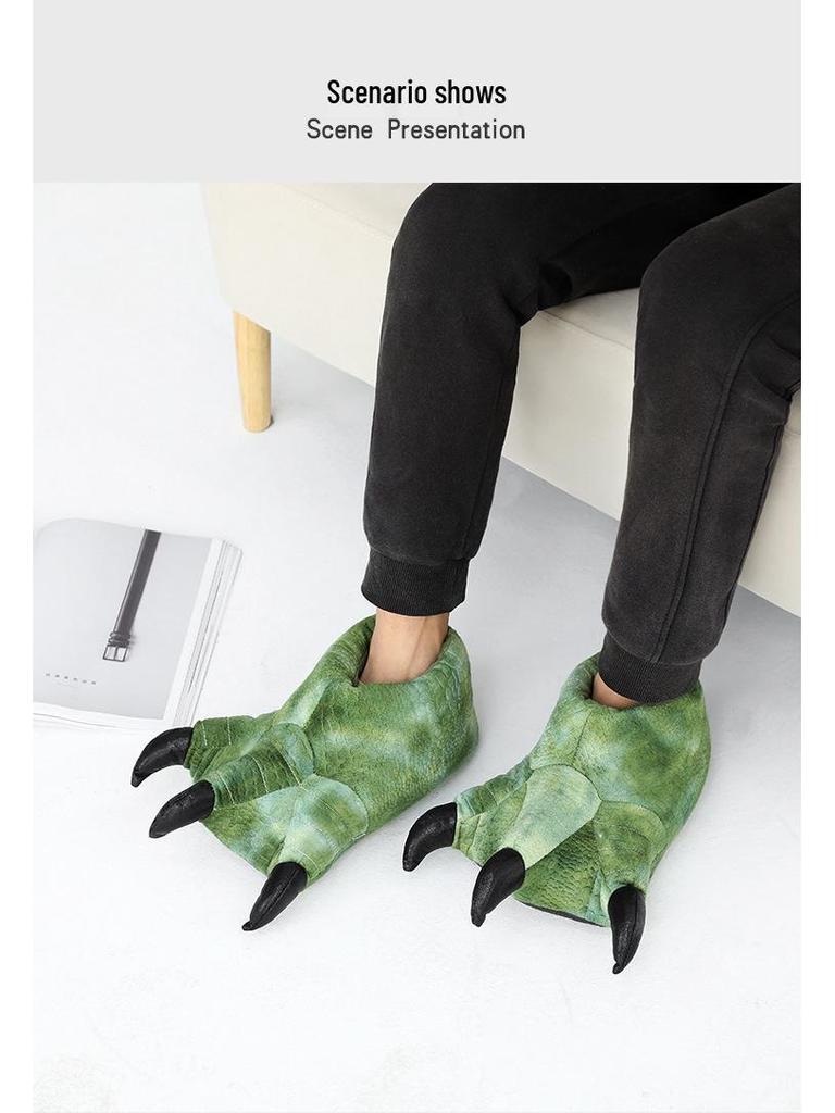 Уютные осенне-зимние плюшевые тапочки в виде животных - Супермягкий флис, Толстые и теплые