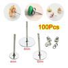 100 шт. Аксессуары для сережек с плоским дном иглы Практичные серьги ручной работы Удобные серьги с плоской головкой